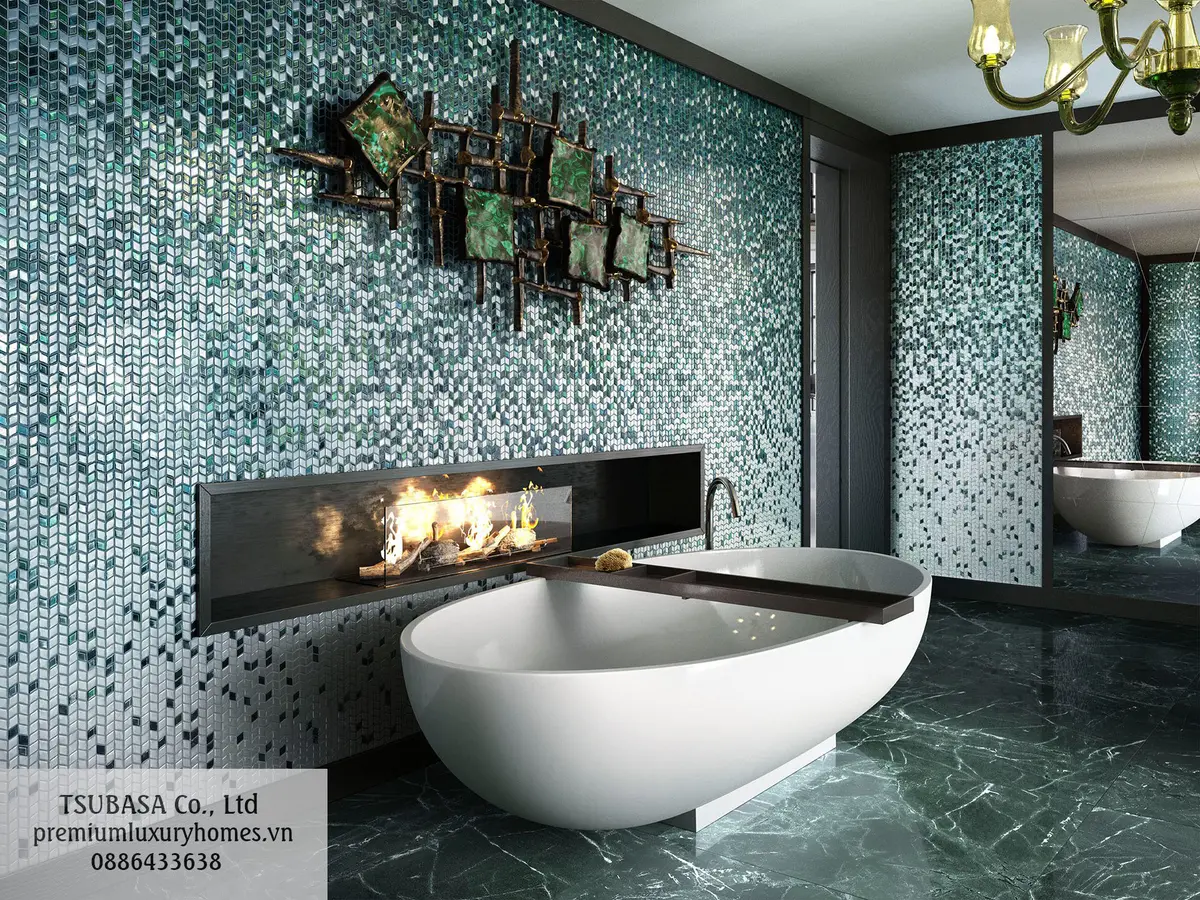 Trang điểm không gian lộng lẫy với các mẫu gạch mosaic cao cấp